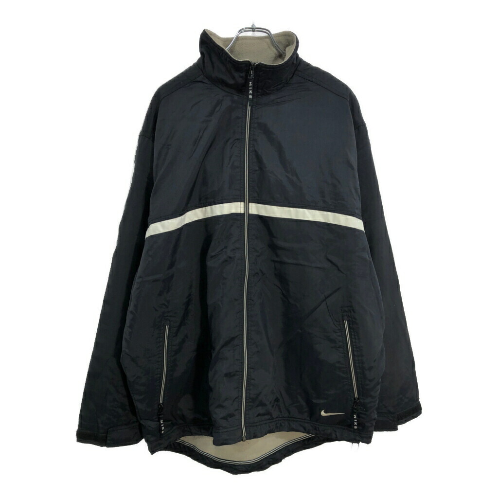 楽天市場】96年製 NIKE Logo Nylon Jacket 青黒 L 90s ナイキ ナイロン