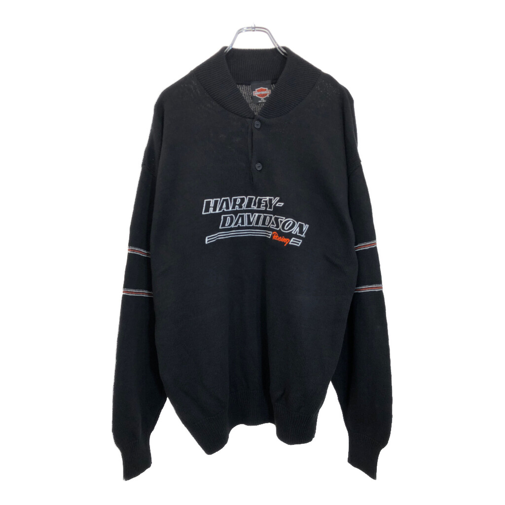 ハーレーダビッドソン ニット セーター カウチン アメカジ USA ジップ L ハーレーダビッドソン ニット セーター カウチン アメカジ USA