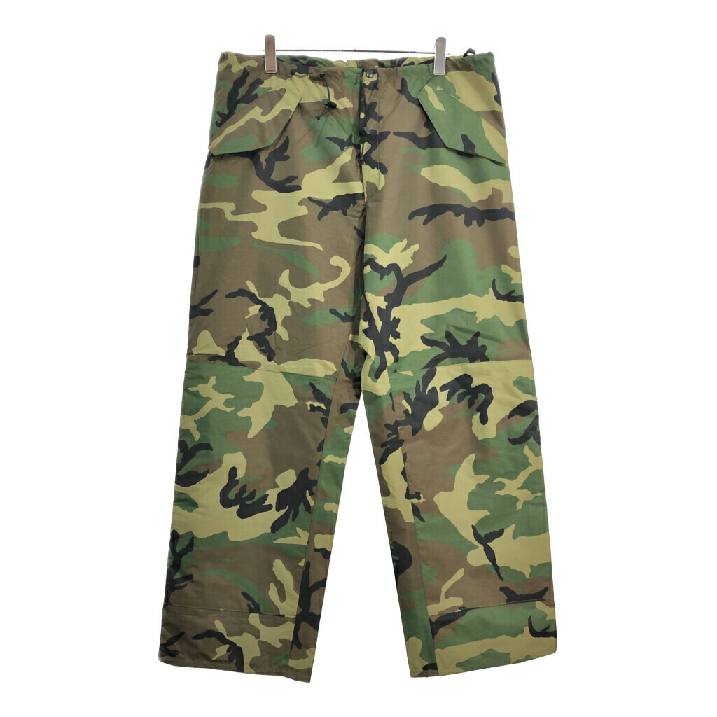 U.S.ARMY ECWCS GEN1 GORE-TEX パンツ ミリタリー ウッドランドカモ(メンズ LARGE LONG)中古 古着 V0752
