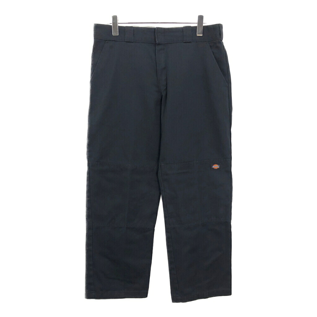 Dickies ディッキーズ ダブルニー ワークパンツ ブラック(メンズ W36 L30)中古 古着 V0979