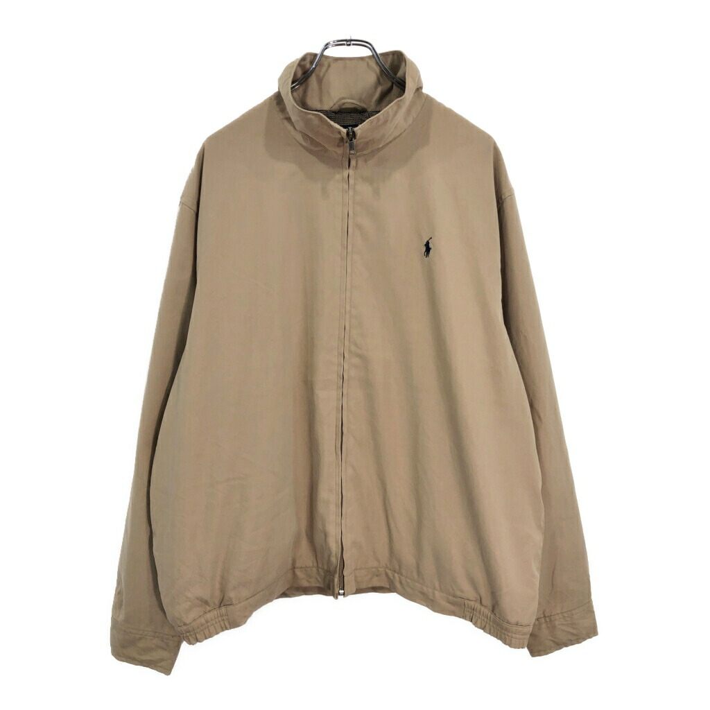 POLO GOLF ポロゴルフ ラルフローレン スイングトップ ベージュ(メンズ L)中古 古着 V1426