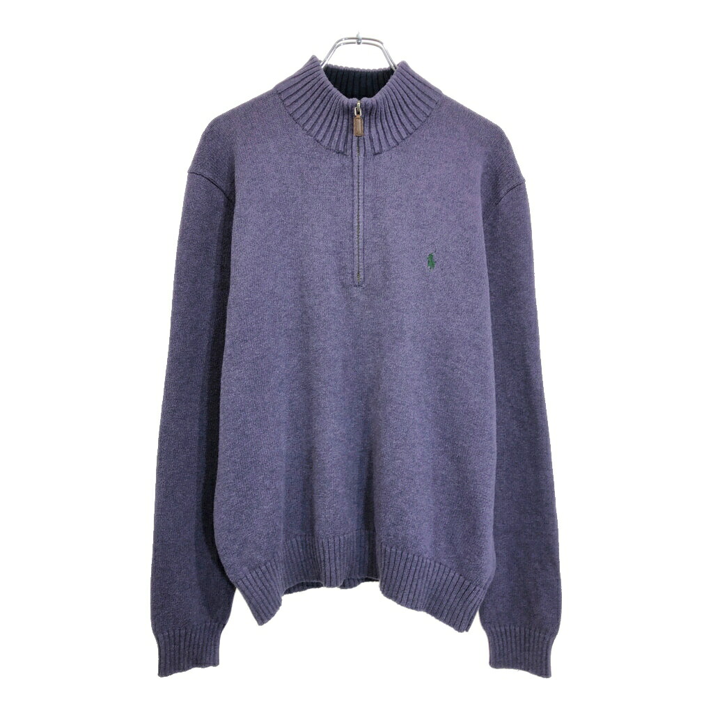 美品 Lサイズ HUF ポロ ハーフジップ ニット パープル 春夏 楽天市場】Polo by Ralph Lauren ラルフローレン ハーフジップ