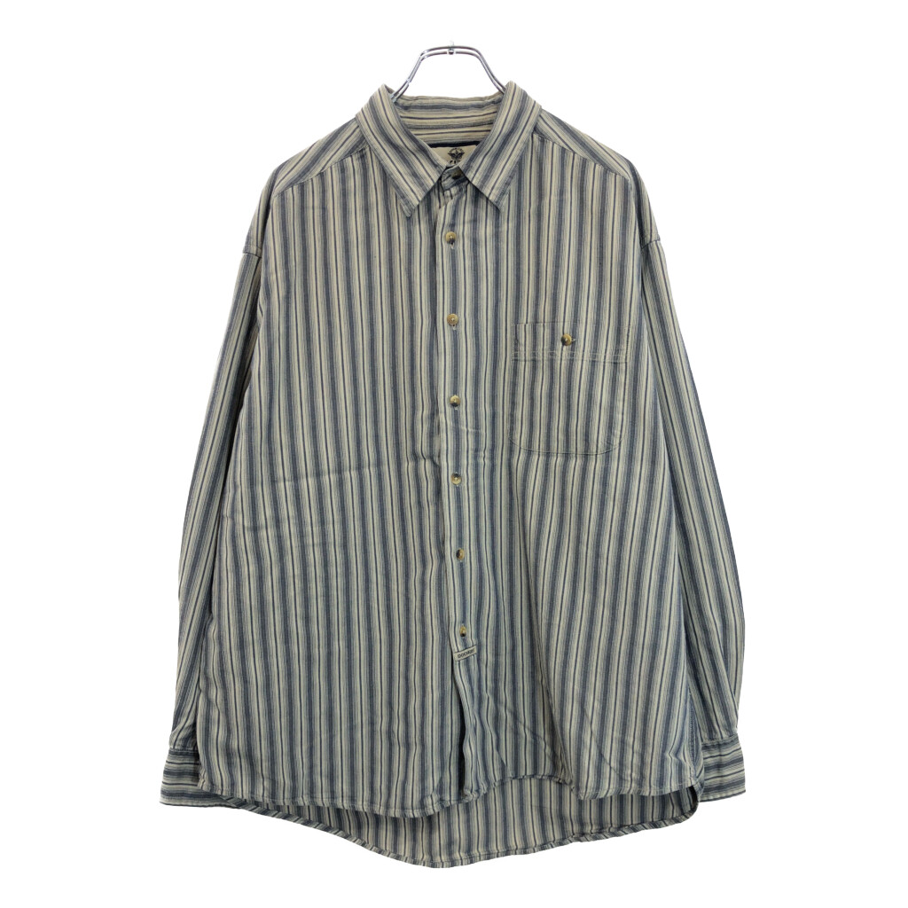 DOCKERS ドッカーズ 長袖シャツ ストライプ マルチカラー(メンズ L)中古 古着 V1594