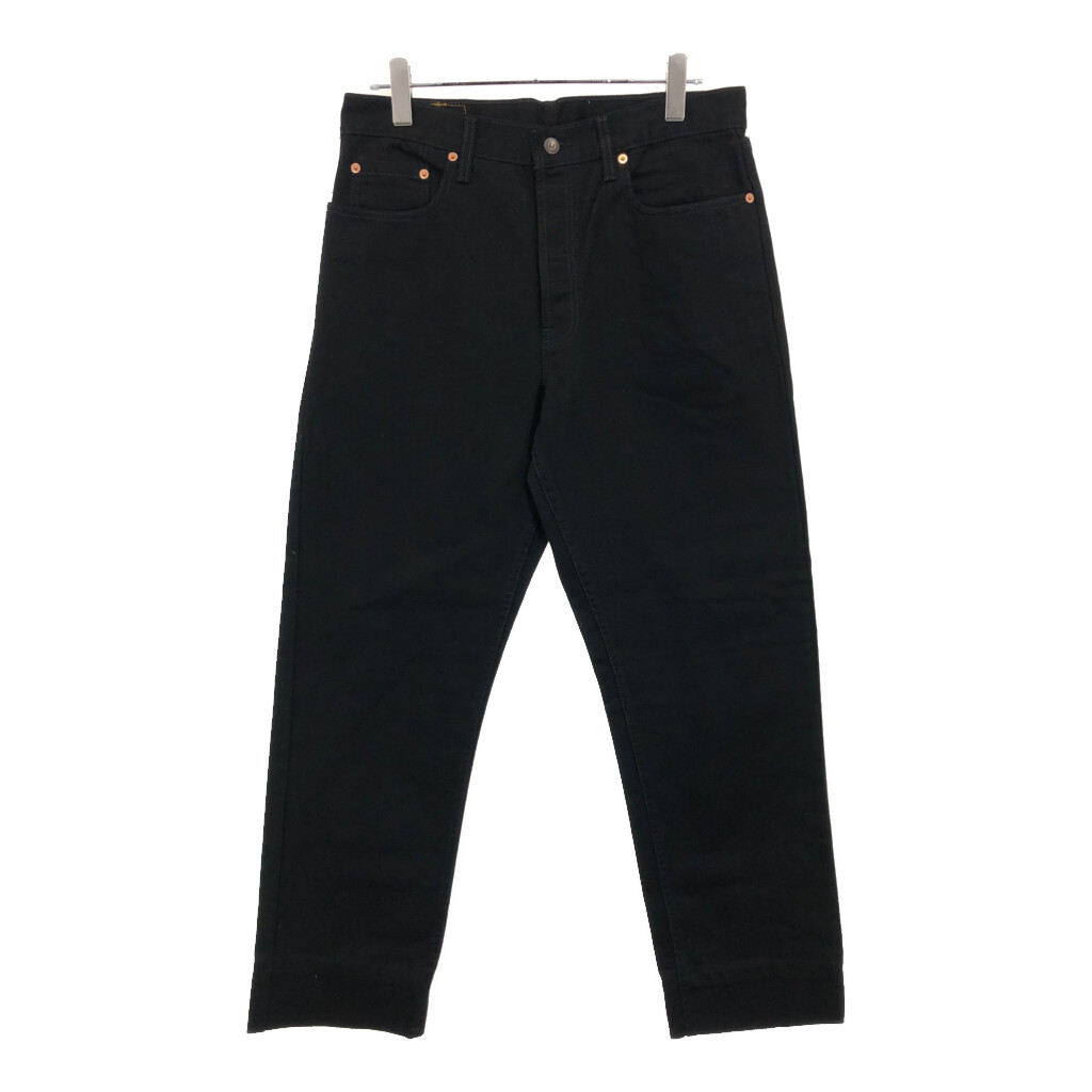 90年代 イギリス製 Levi's リーバイス 618-02 デニムパンツ ブラック(メンズ W34 L34)中古 古着 V1641