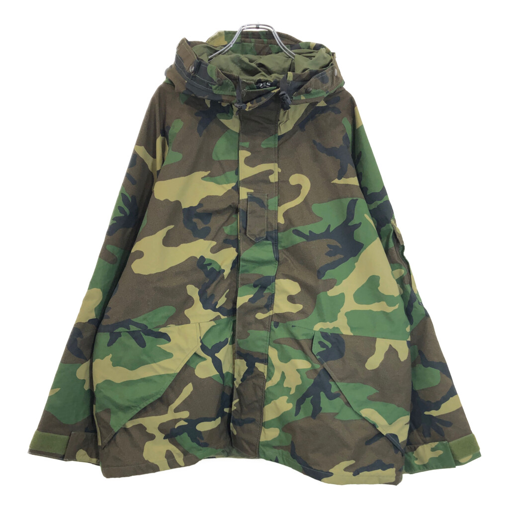 BARRIER WEAR ECWCS GEN1 GORE-TEX パーカージャケット ミリタリー ウッドランドカモ(メンズ X-LARGE REGULAR)中古 古着 V1656