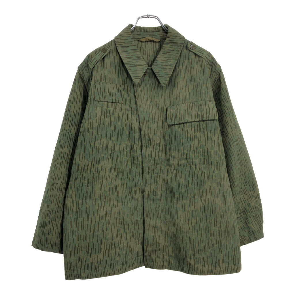 60年代 チェコ軍 M-60 フィールドジャケット ヴィンテージ ユーロ ミリタリー レインドロップカモ オリーブ(メンズ 1-B)中古 古着 V1753｜YAMAHISA USEDCLOTHINGSHOP