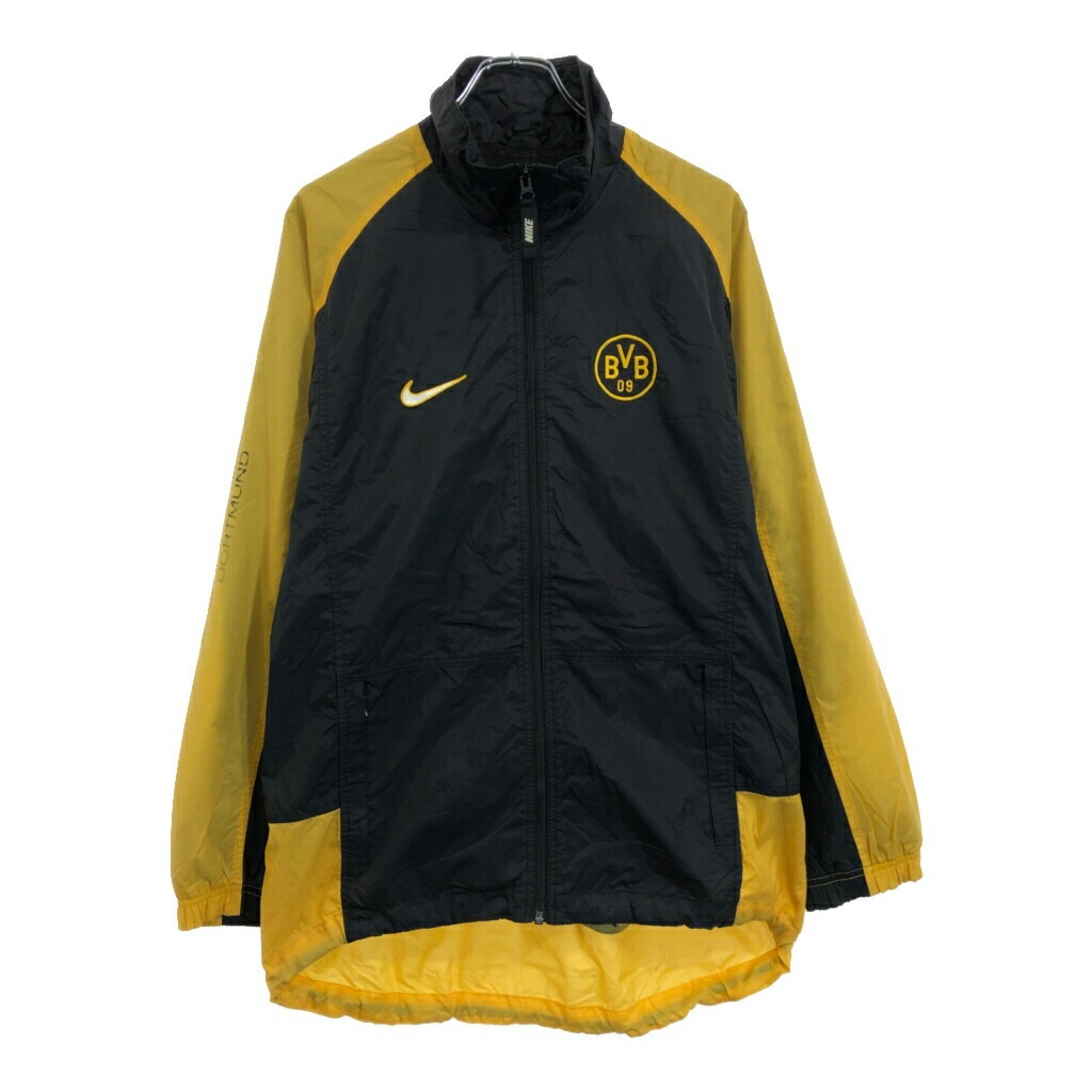 90年代 NIKE ナイキ ボルシア・ドルトムント ナイロンジャケット プロチーム サッカー スポーツ ブラック(メンズ M)中古 古着 V1770 14,245円