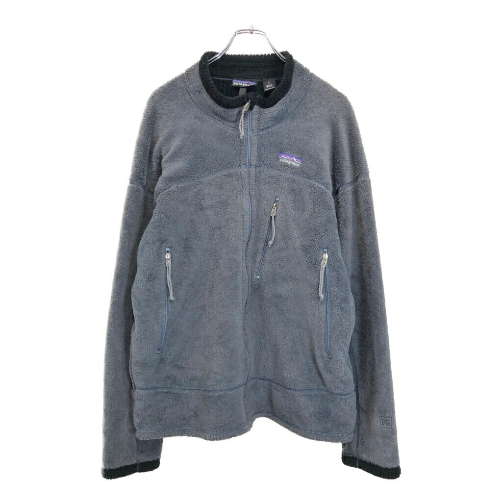 90年代 USA製 patagonia パタゴニア レギュレーター R4 フリースジャケット アウトドア グレー(メンズ XL)中古 古着 V1821