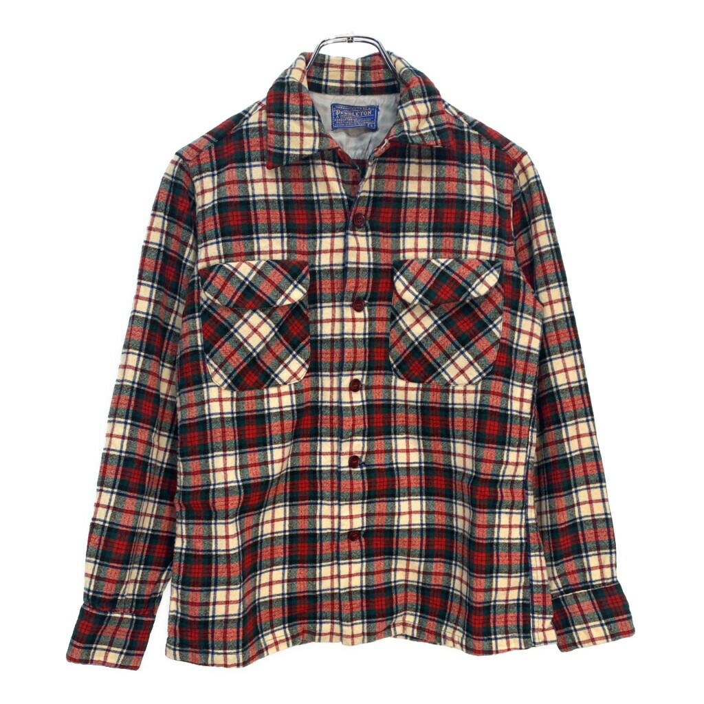 50年代 USA製 PENDLETON ペンドルトン ボードシャツ ヴィンテージ チェック(メンズ S)中古 古着 V1853