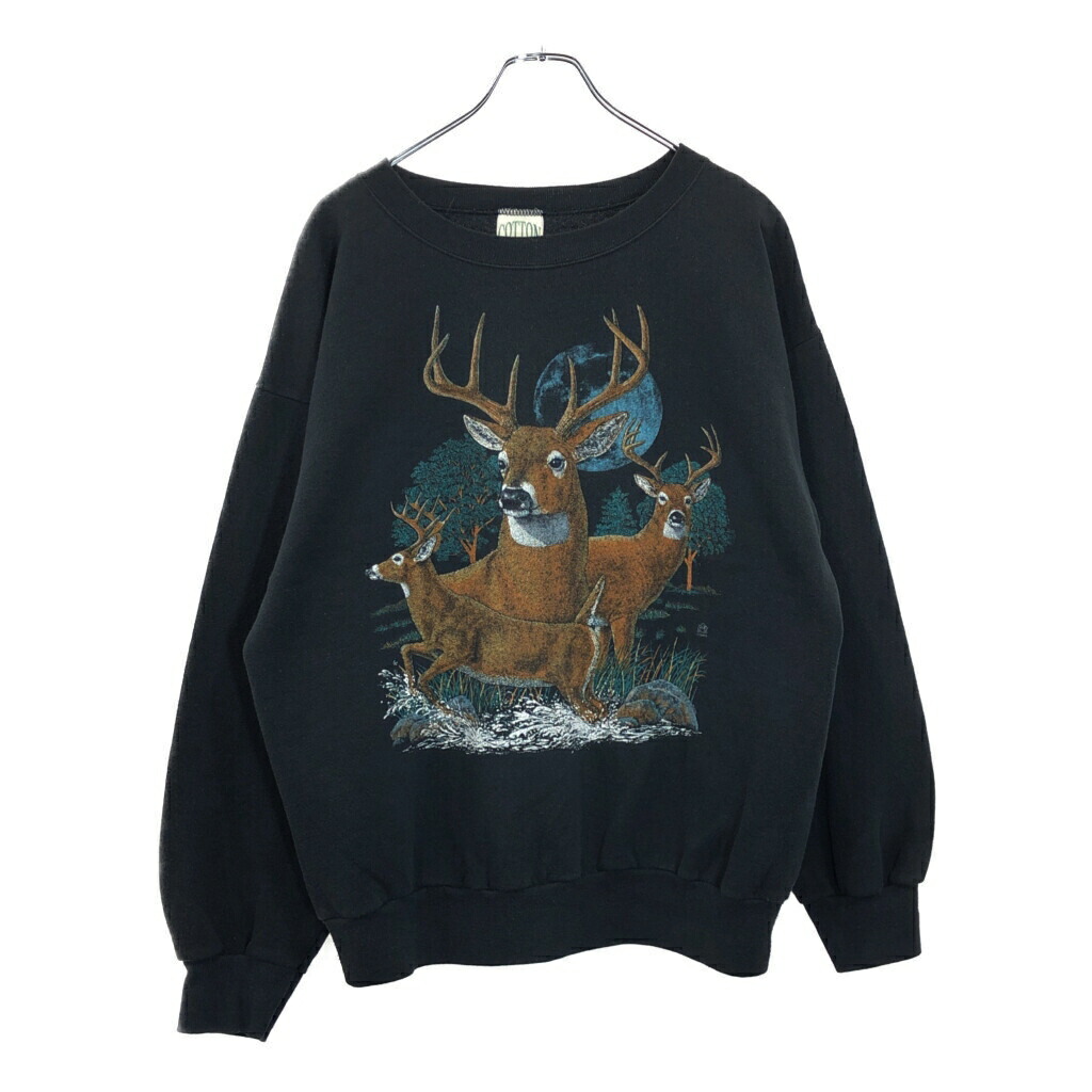 楽天市場】90年代 USA製 COTTON GROVE アニマルプリント シカ