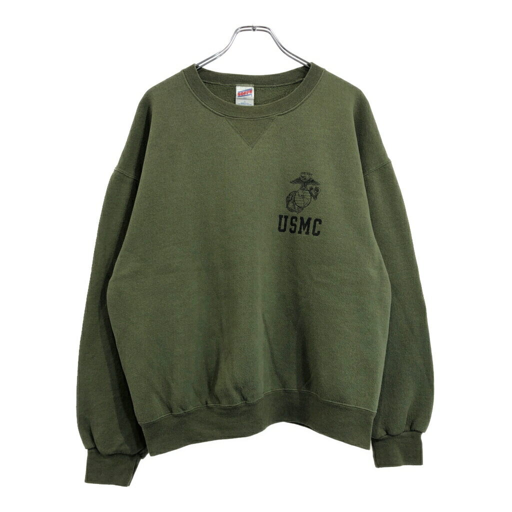 【入手困難】米軍 SOFFE USA製 アメリカ海軍 スウェット 前V アメカジ SOFFE ソフィー D0024218 U.S.M.C. MARINE CORPS トレーニング