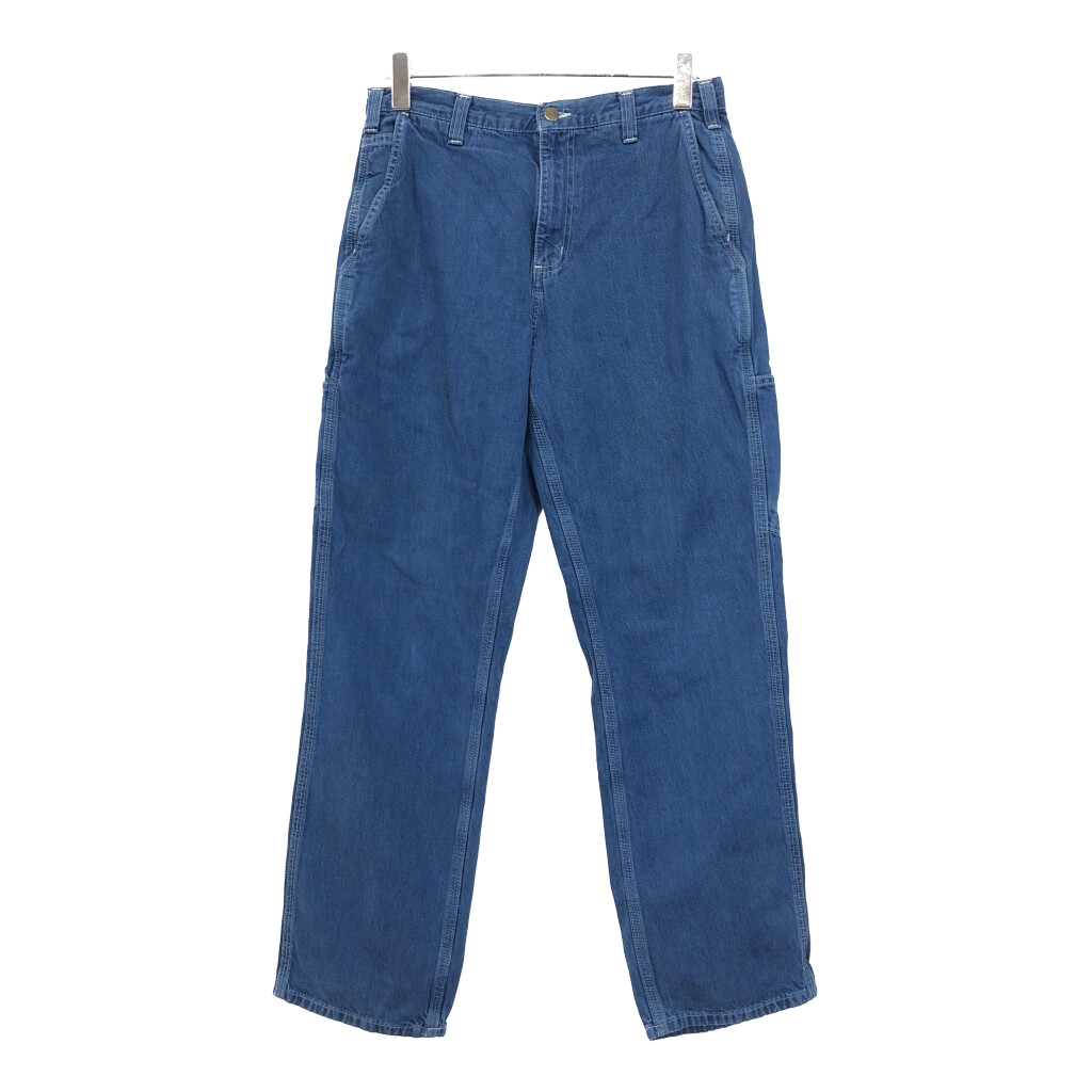 Carhartt 36x32カーペンターパンツ　ダークブルー フェード デニム Carhartt 36x32カーペンターパンツ ダークブルー フェード