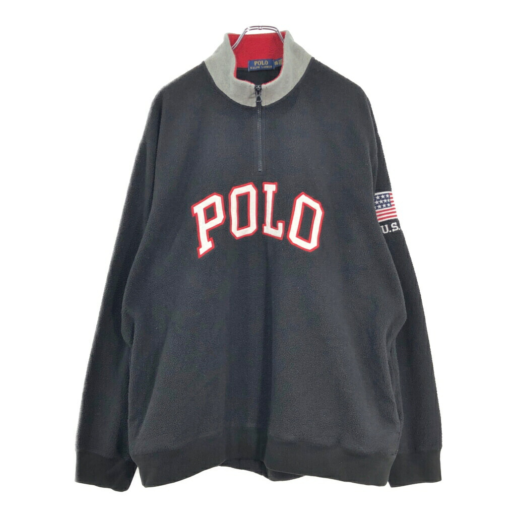 vintage ラルフローレン 雪柄ハーフジップフリース USA製 レア S vintage ラルフローレン 雪柄ハーフジップフリース USA製 レア S