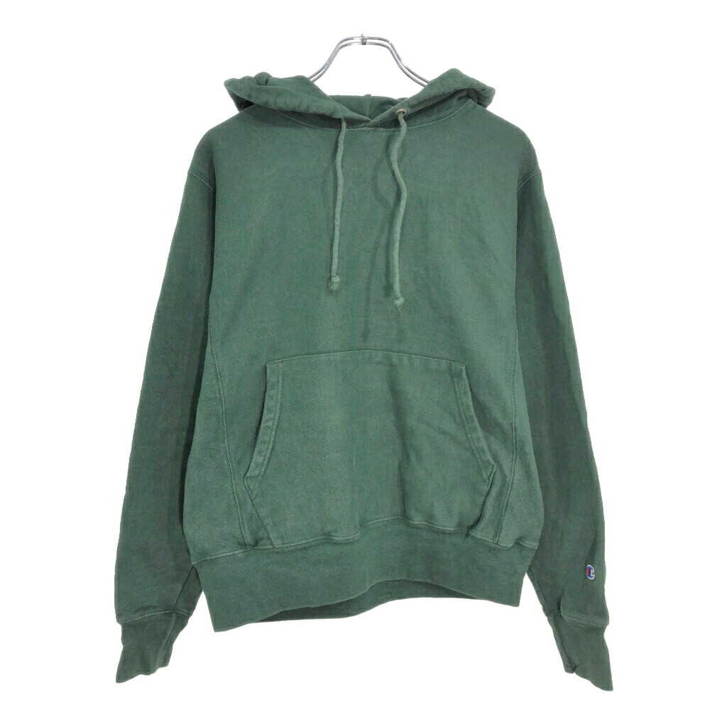 Champion チャンピオン REVERSE WEAVE リバースウィーブ スウェット パーカー 目無し グリーン(メンズ S)中古 古着 V4875 9,350円