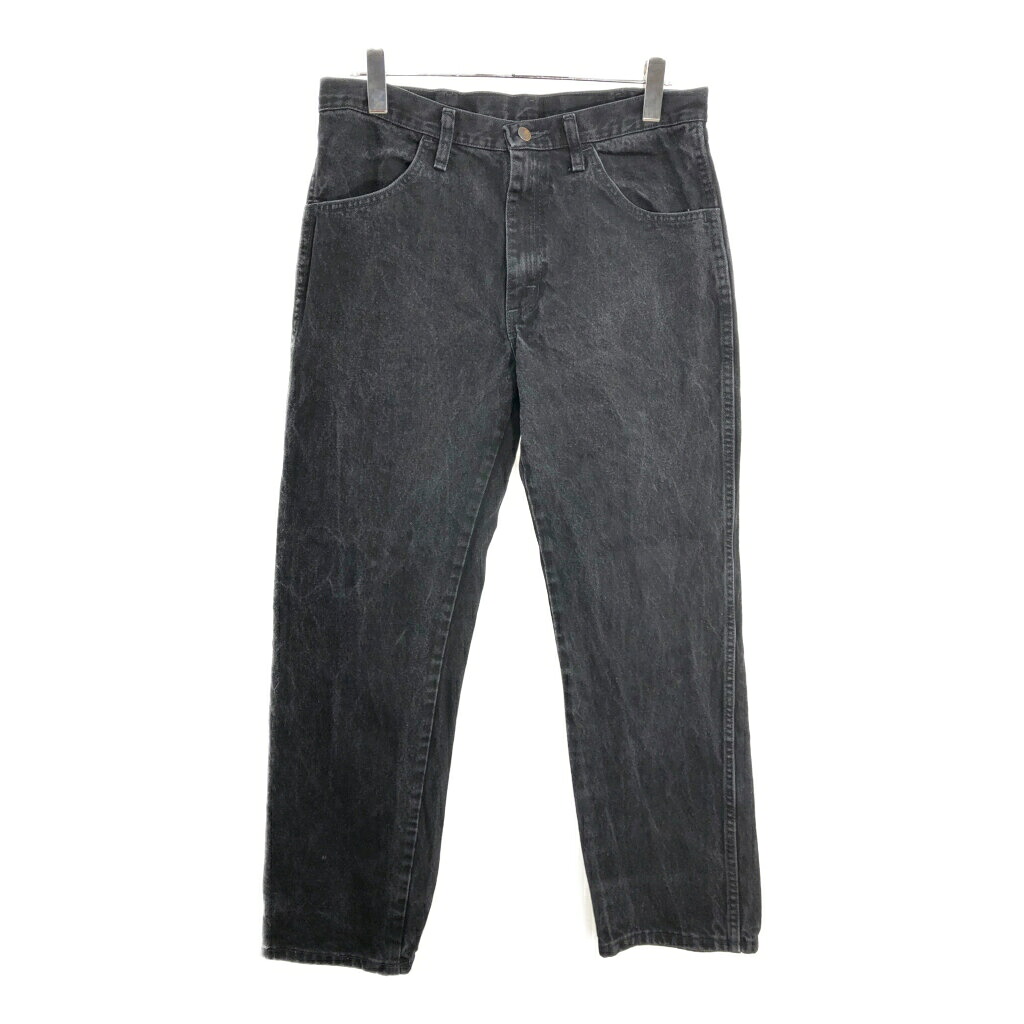 RUSTLER ラスラー デニムパンツ ブラック(メンズ W34 L30)中古 古着 V4928