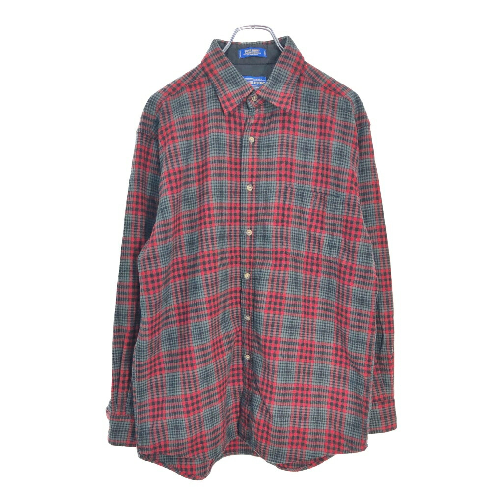Pendleton 赤・緑チェック ネルシャツ Pendleton 赤・緑チェック ネルシャツ 中古・古着通販