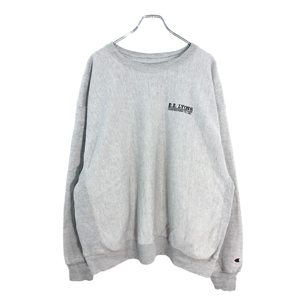 Champion チャンピオン REVERSE WEAVE リバースウィーブ スウェット 企業ロゴ グレー(メンズ XL相当)中古 古着 V5555