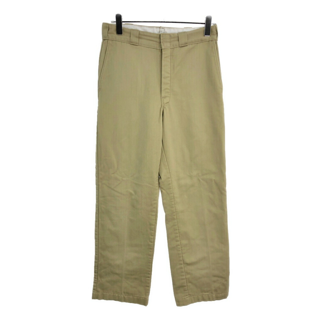 80年代 L.L.Bean エルエルビーン コットンツイル ワークパンツ アウトドア ベージュ(メンズ W32 L31)中古 古着 V5886