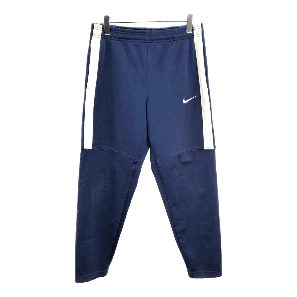 90年代 NIKE ナイキ トラックパンツ スポーツ ネイビー(メンズ M)中古 古着 V5888