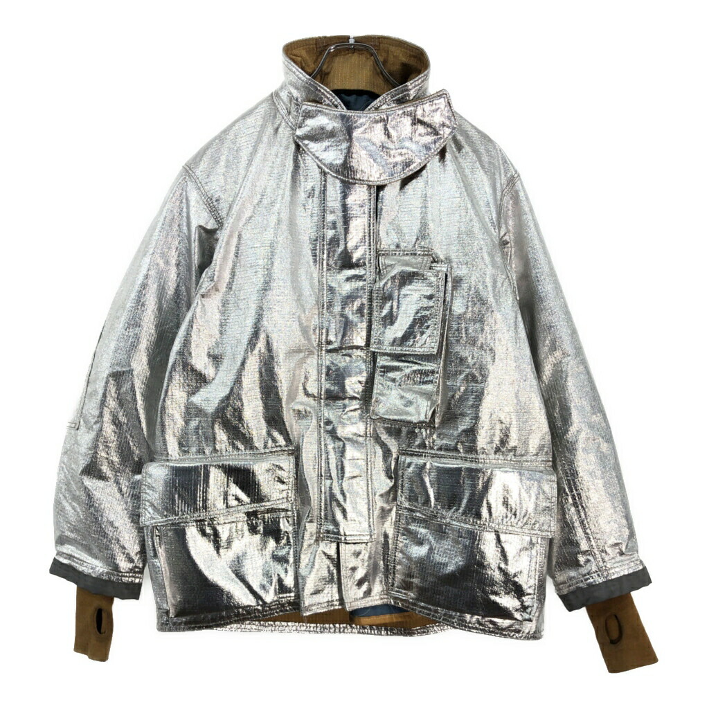 USA製 Globe Firefighter Suits アメリカ消防服 ワークジャケット シルバー(メンズ 42)中古 古着 V5891｜YAMAHISA USEDCLOTHINGSHOP