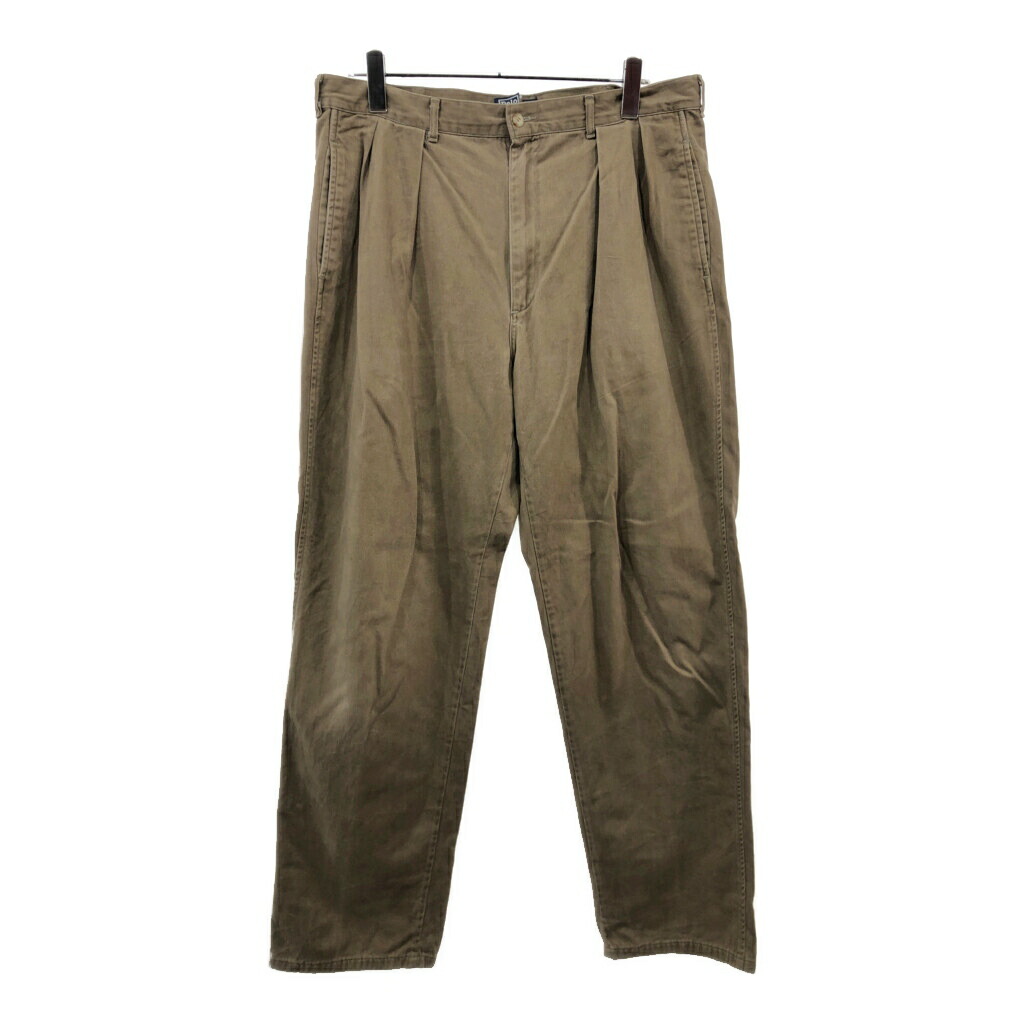 90s Polo ラルフローレン 2タック ポロチノ USA アメリカ製 341c6dc762fb4e903c5e90e9177482