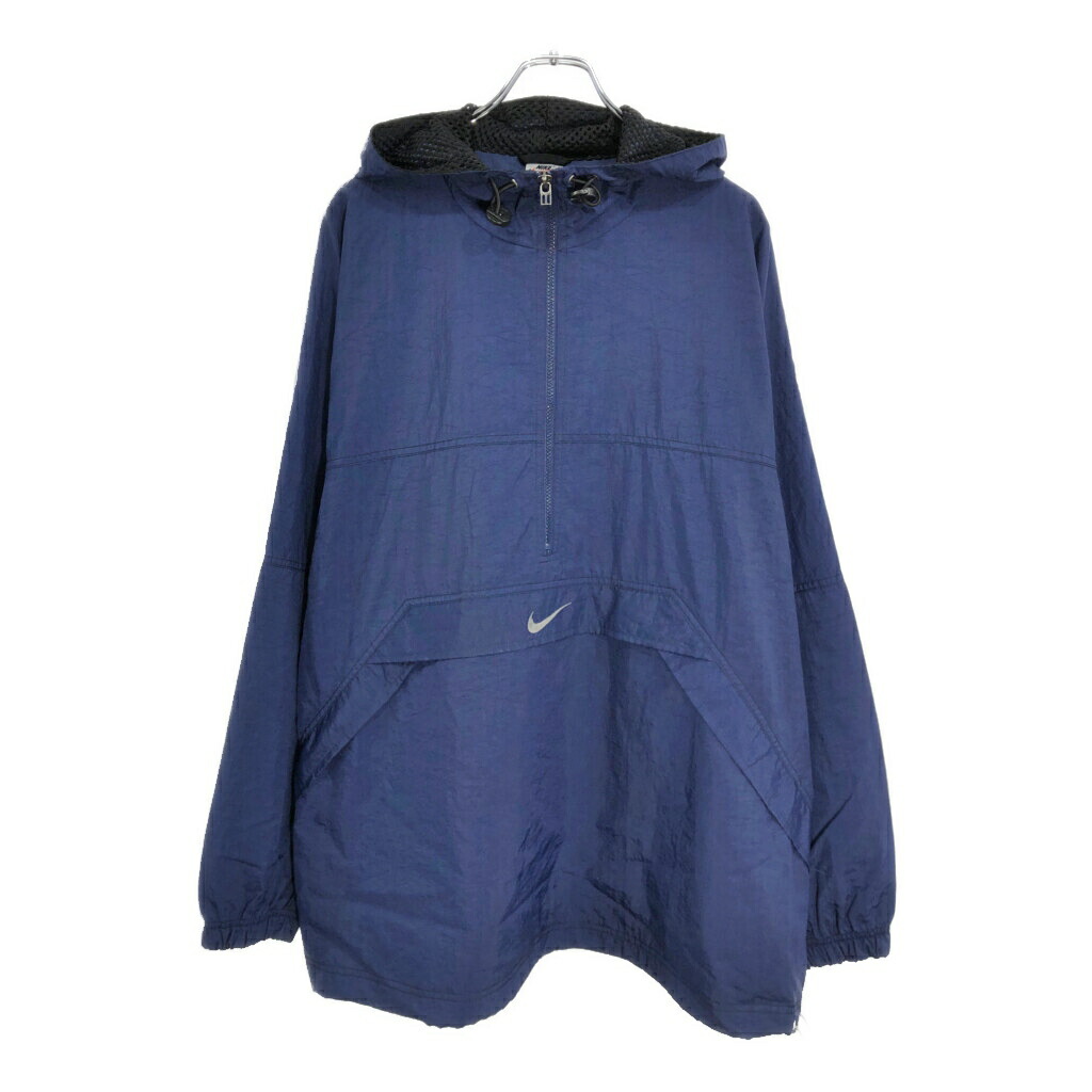 【NIKE】アノラック　ネイビー 中古・古着通販】NIKE (ナイキ) 90sセンタースウッシュアノラック