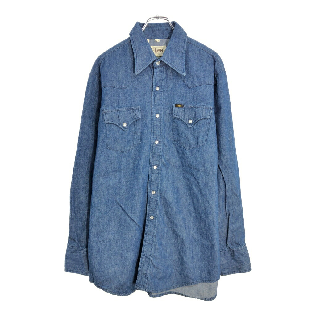 楽天市場】70年代 USA製 Lee リー デニムウエスタンシャツ