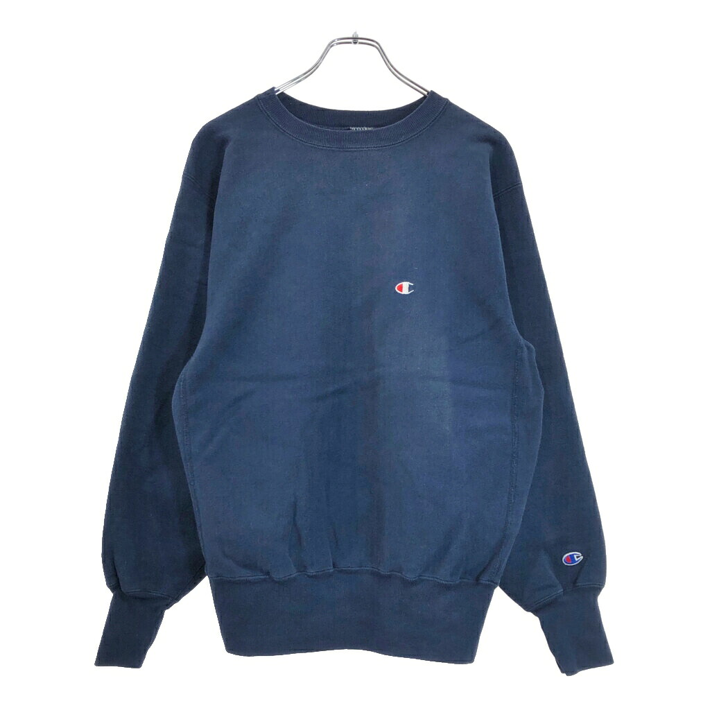 90年代 USA製 Champion チャンピオン REVERSE WEAVE リバースウィーブ スウェット ネイビー(メンズ L)中古 古着 V6182｜YAMAHISA USEDCLOTHINGSHOP
