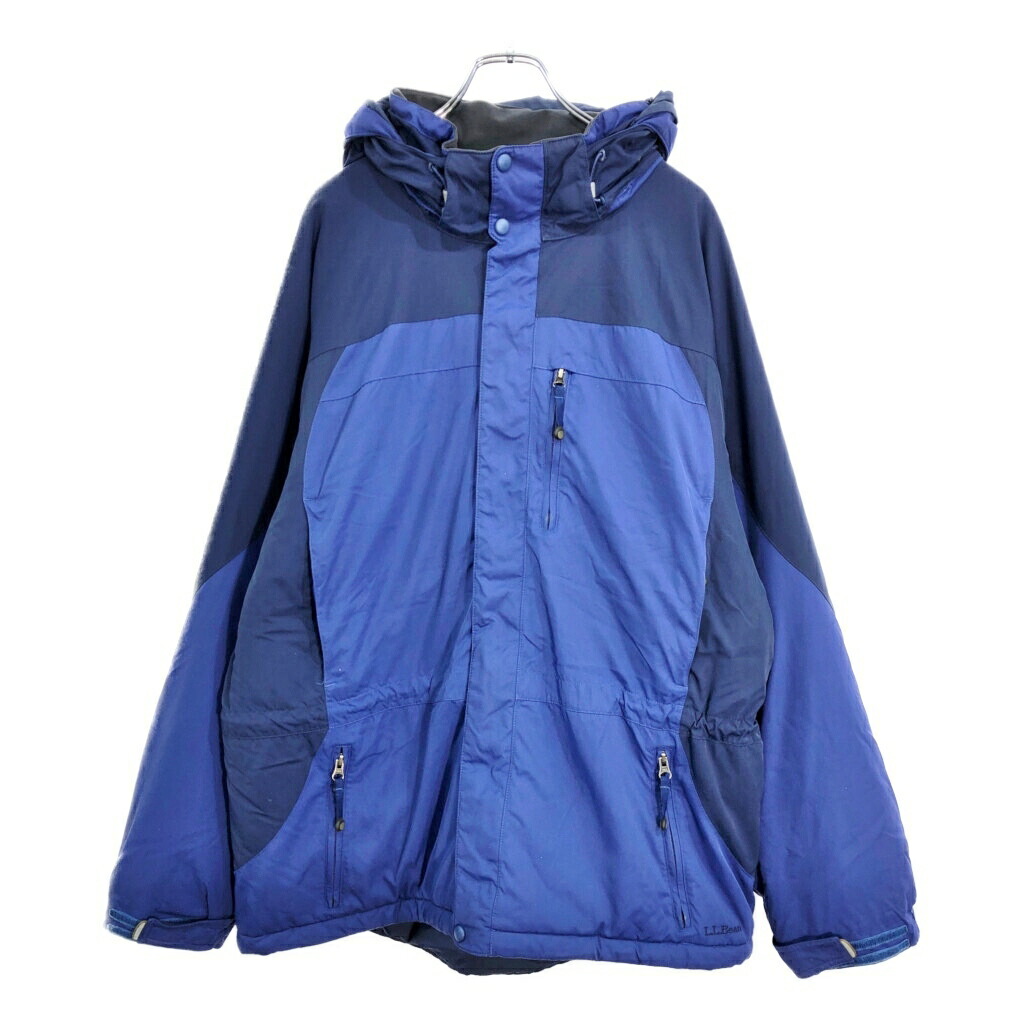 L.L.Bean エルエルビーン PRIMALOFT マウンテンパーカー アウトドア ブルー(メンズ XL)中古 古着 V6218