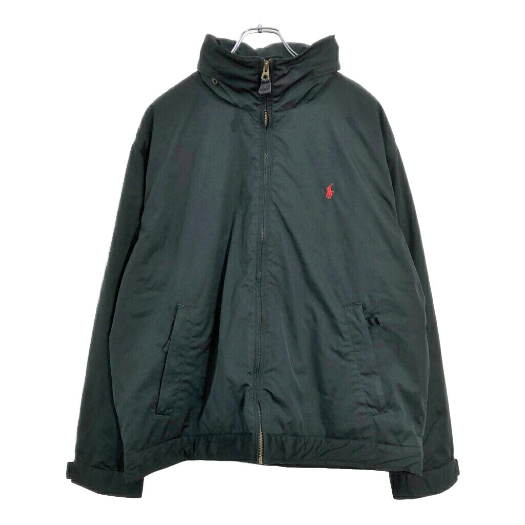 Polo by Ralph Lauren ポロ ラルフローレン ウォームアップジャケット ブラック(メンズ XL)中古 古着 V6220｜YAMAHISA USEDCLOTHINGSHOP