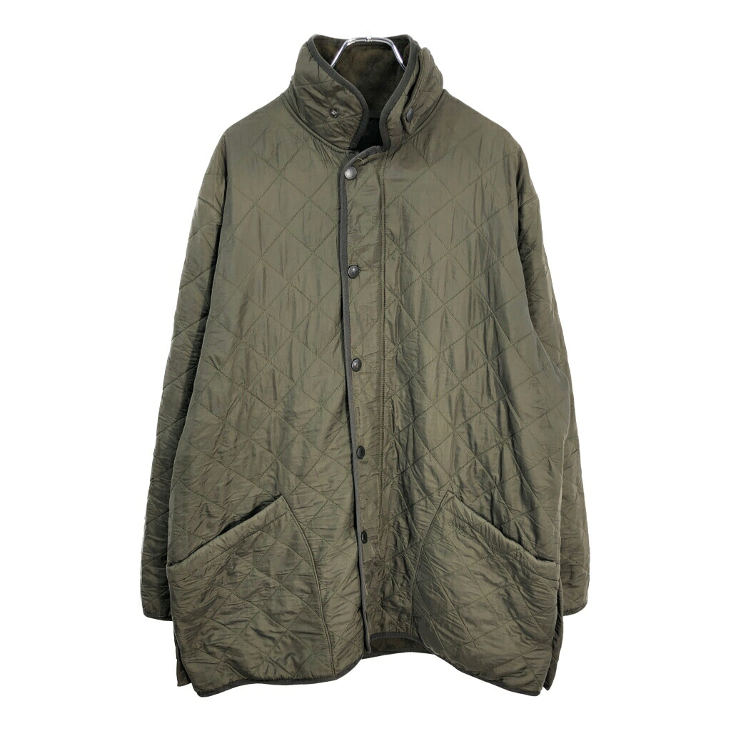 Barbour バブアー キルティングジャケット オリーブ(メンズ XL相当)中古 古着 V6328|YAMAHISA USEDCLOTHINGSHOP