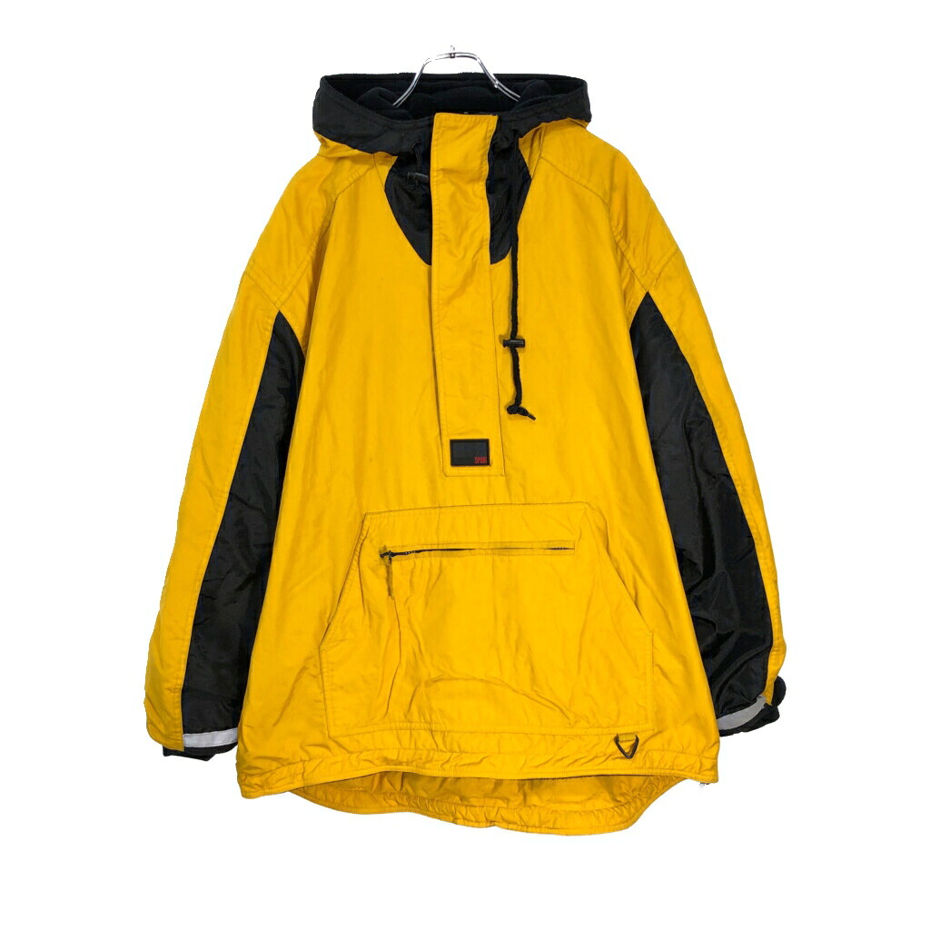 90年代 STRUCTURE ストラクチャー リバーシブル アノラックパーカー イエロー(メンズ M)中古 古着 V6613｜YAMAHISA USEDCLOTHINGSHOP