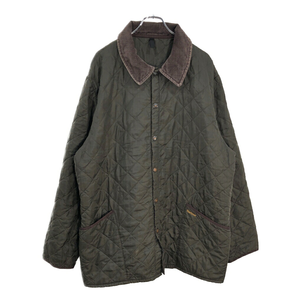 イングランド製 Barbour バブアー キルティングジャケット ブラウン(メンズ XL)中古 古着 V6616|YAMAHISA USEDCLOTHINGSHOP