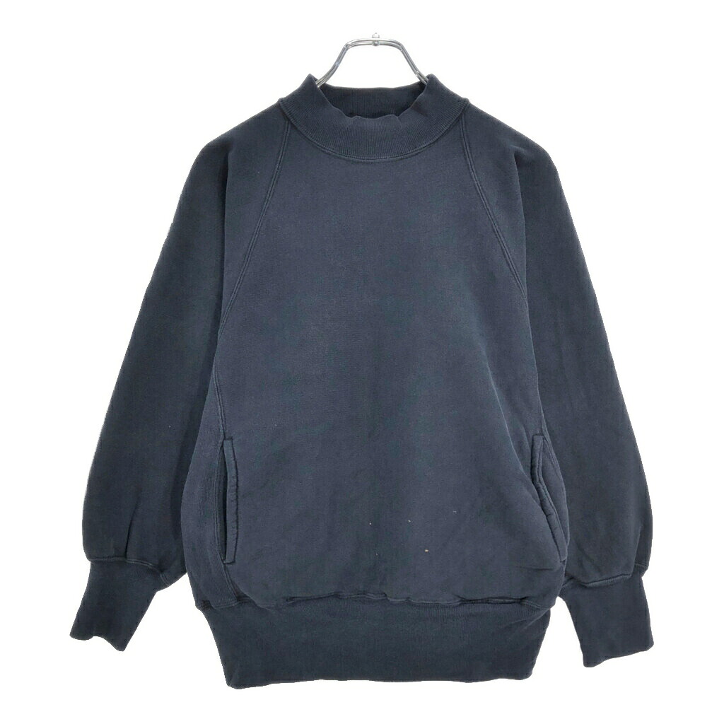 90年代 USA製 Champion チャンピオン モックネック REVERSE WEAVE リバースウィーブ スウェット ネイビー(メンズ MEDIUM)中古 古着 V6679｜YAMAHISA USEDCLOTHINGSHOP