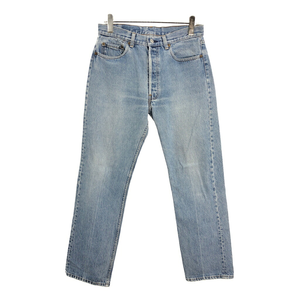 90年代 USA製 Levi's リーバイス 501 デニムパンツ ブルー(メンズ W32相当)中古 古着 V6766
