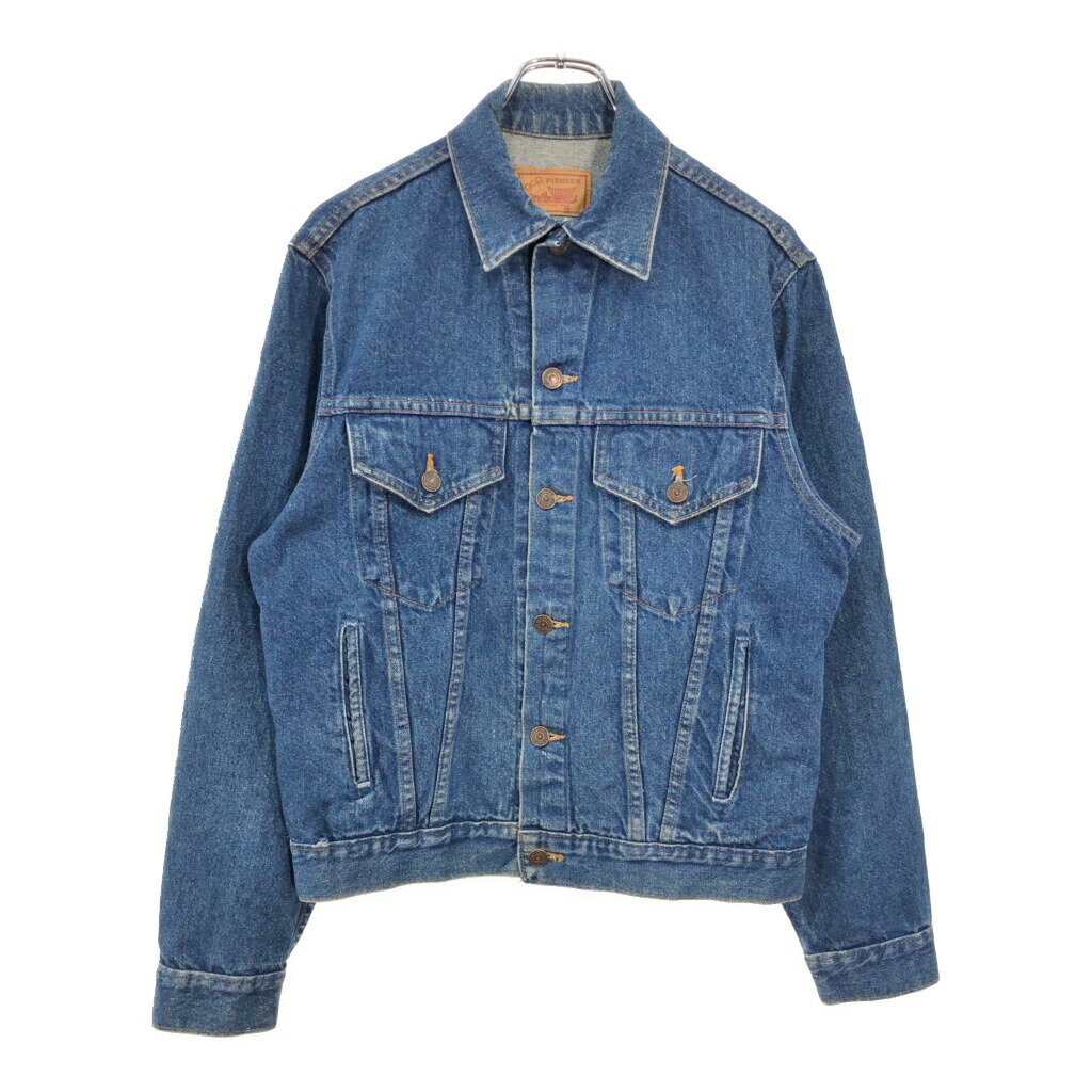 80年代 GAP PIONEER ギャップ パイオニア デニムトラッカージャケット ブルー(メンズ 38)中古 古着 V6890 6,732円