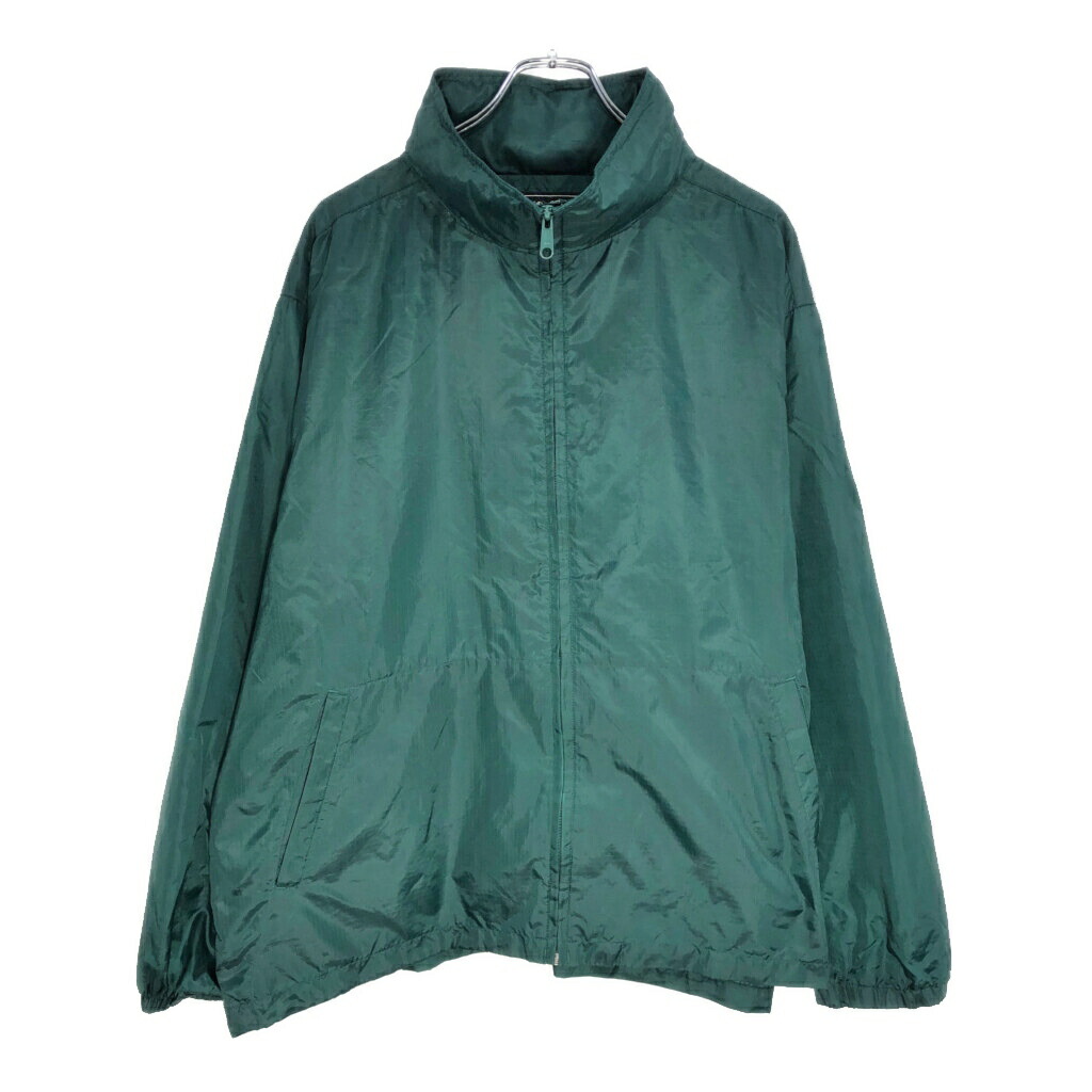 Eddie Bauer エディーバウアー ナイロンジャケット アウトドア グリーン(メンズ L)中古 古着 V6956