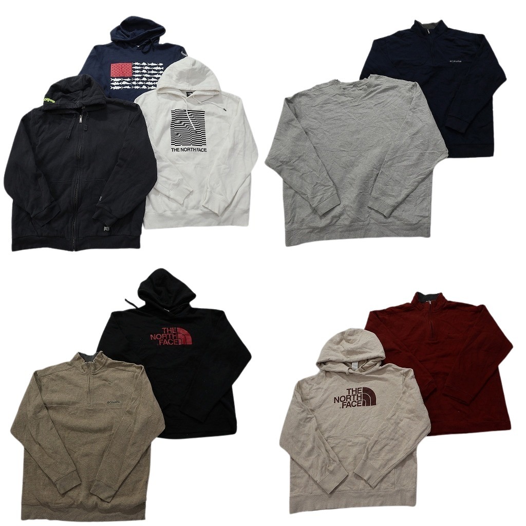 【楽天市場】古着卸 まとめ売り アウトドアブランドMIX スウェット 9枚セット (メンズ L /XL ) ノースフェイス コロンビア 中古