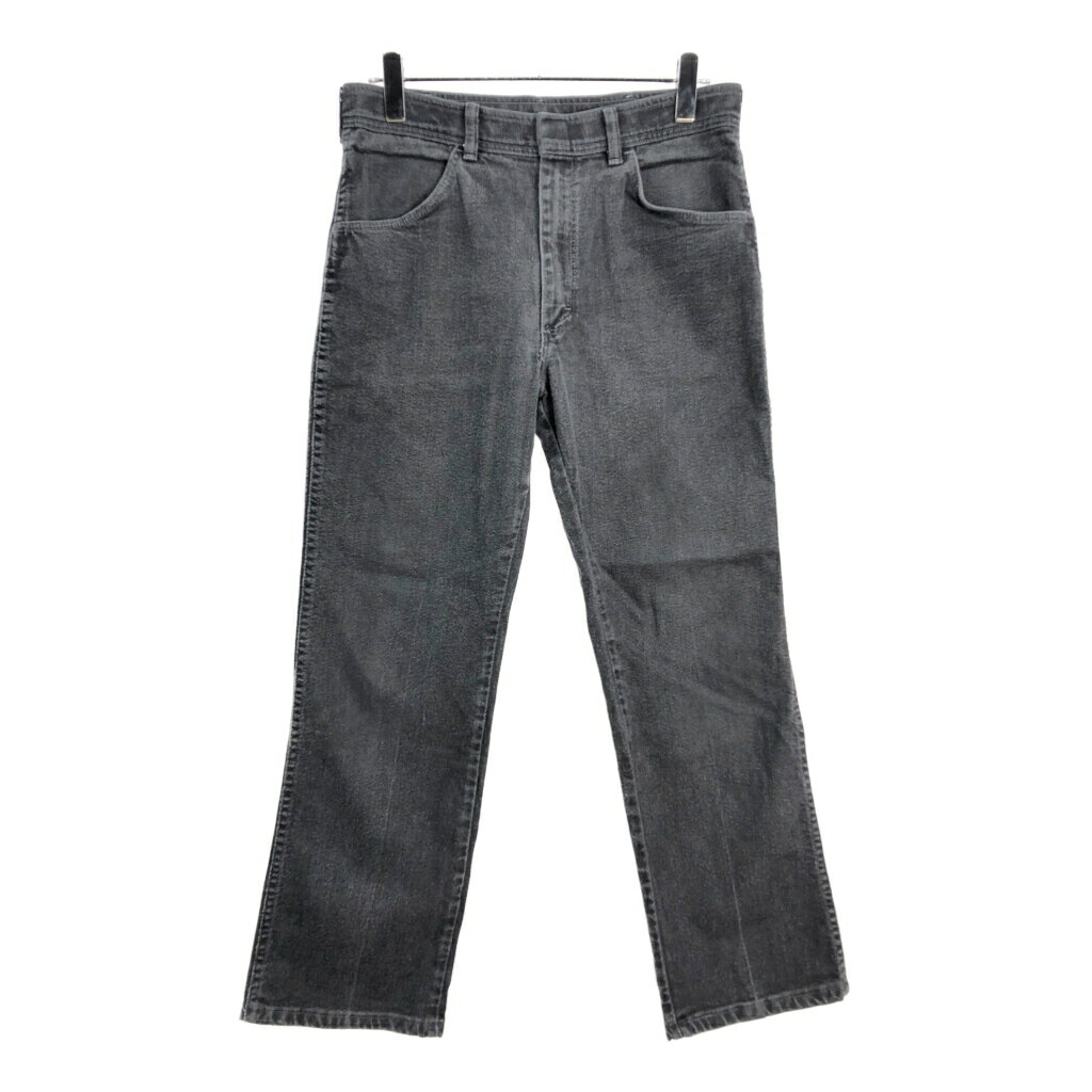 90年代 USA製 Wrangler ラングラー デニムパンツ ブラック(メンズ W32 L30)中古 古着 V7189