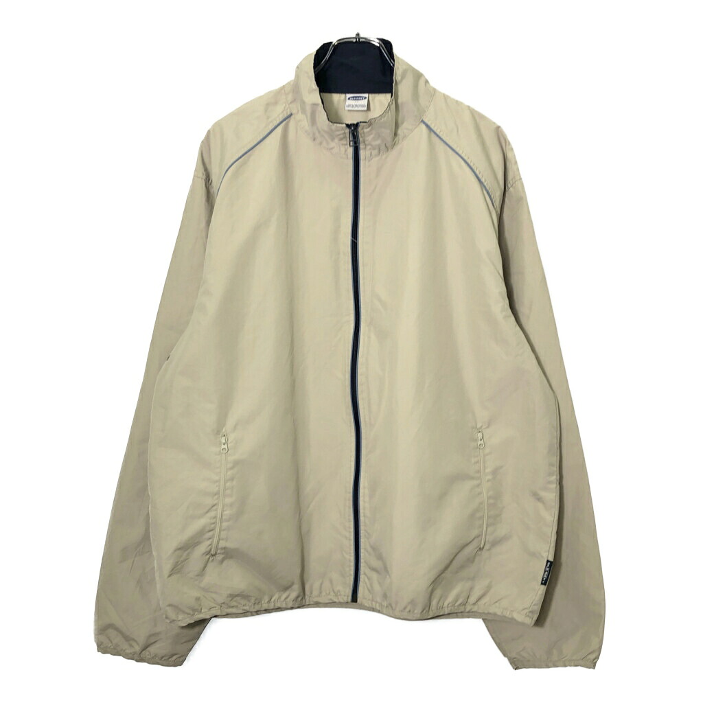 00年代 OLD NAVY オールドネイビー ウィンドブレーカー ジャケット ベージュ(メンズ XL)中古 古着 V8294