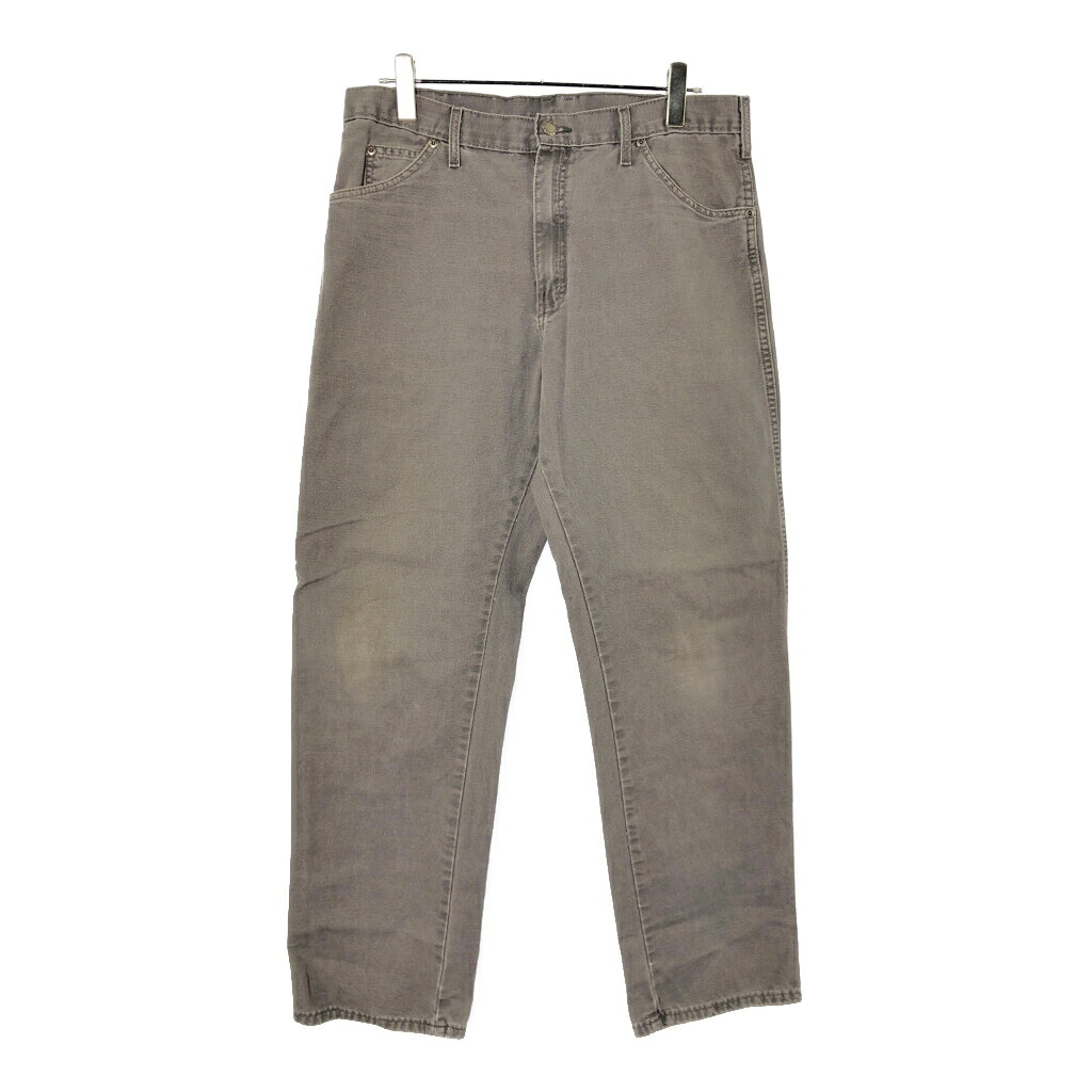 Dickies ディッキーズ ダック ワークパンツ グレー(メンズ W36 L32)中古 古着 V8459