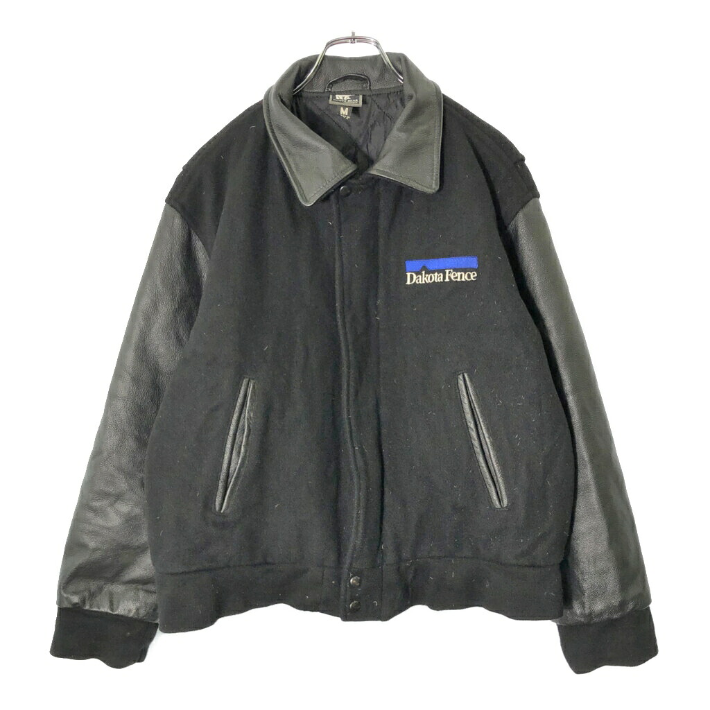 90年代 USA製 WHITE BEAR ウール スタジアムジャケット ブラック(メンズ M)中古 古着 V8590 楽天市場】90年代 USA製 WHITE BEAR ウール スタジアムジャケット
