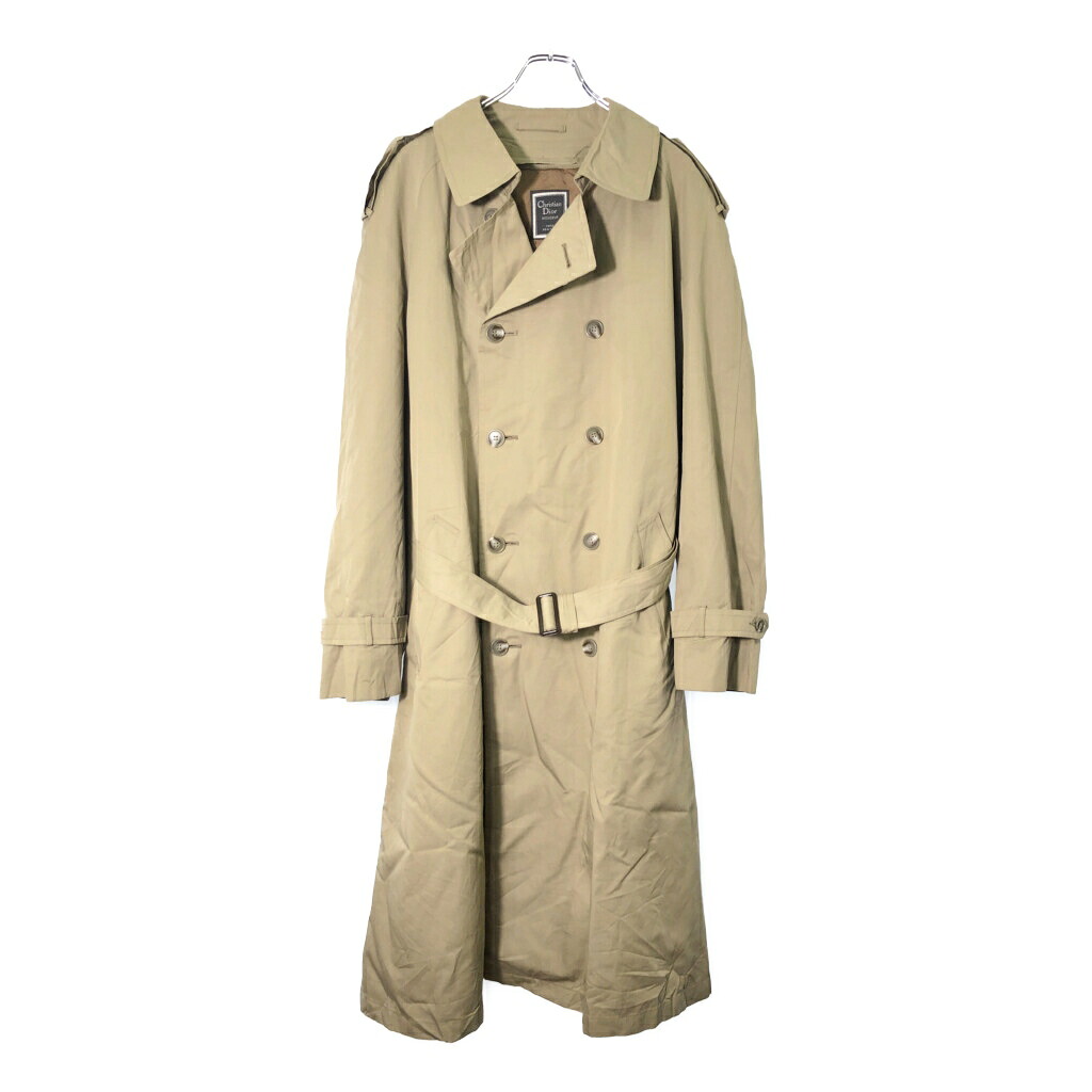 90年代 Christian Dior クリスチャン ディオール トレンチコート ベージュ(メンズ 44L)中古 古着 V8594|YAMAHISA USEDCLOTHINGSHOP