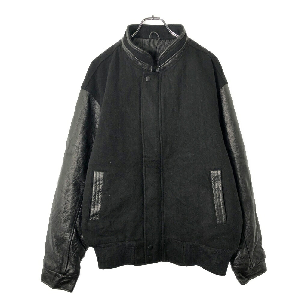 CANADA SPORTSWEAR スタジアムジャケット ブラック(メンズ L)中古 古着 V8684|YAMAHISA USEDCLOTHINGSHOP