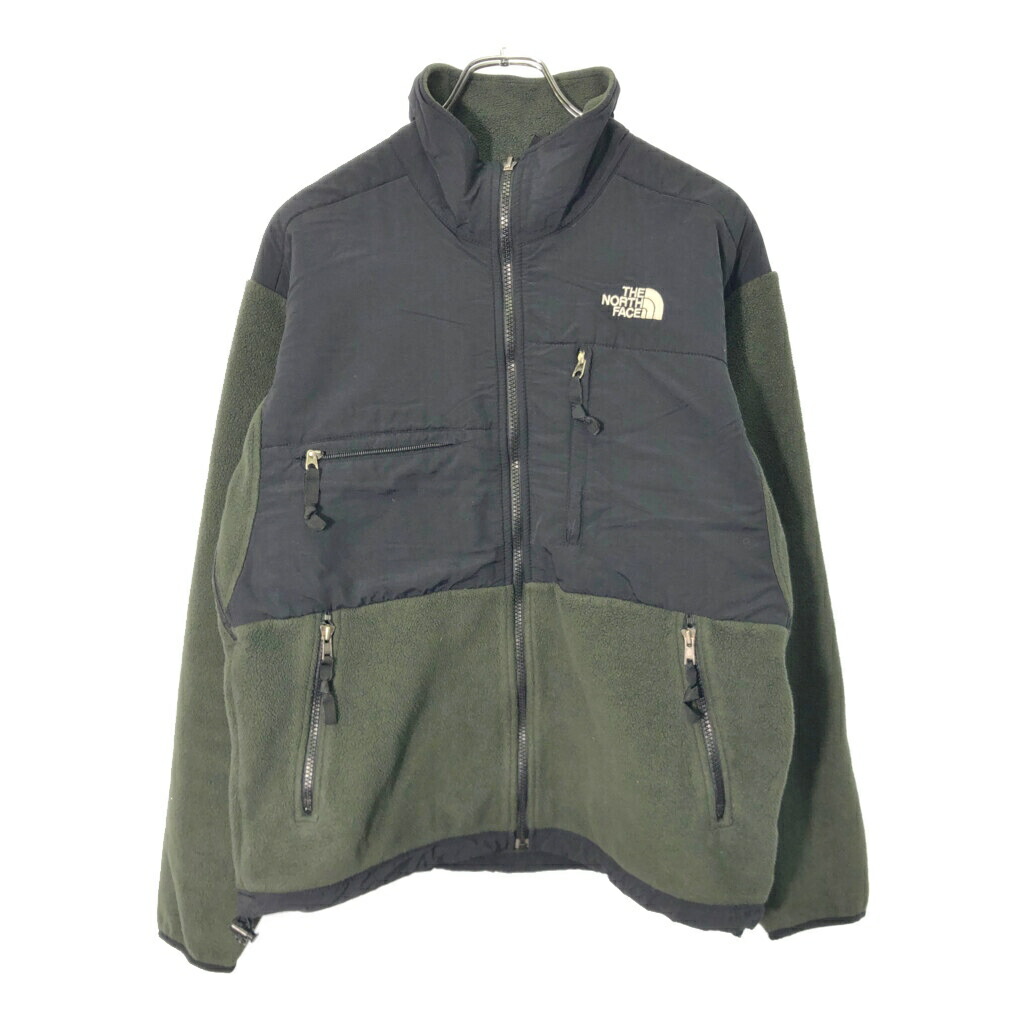 THE NORTH FACE ノースフェイス Denali デナリ フリースジャケット アウトドア オリーブ(メンズ S)中古 古着 V8718