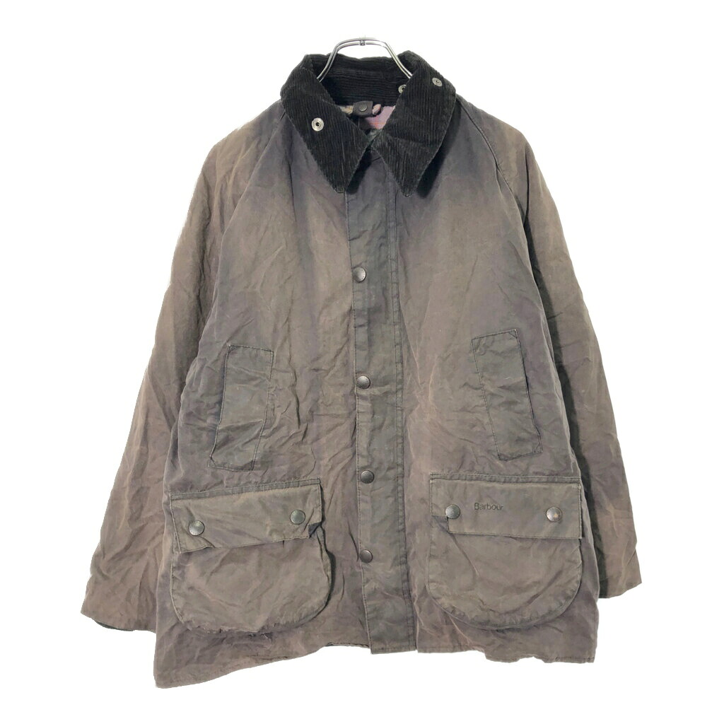 イングランド製 Barbour バブアー サンフェード BEDALEビデイル オイルドジャケット サンフェード ブラック(メンズ 42)中古 古着 V8754｜YAMAHISA USEDCLOTHINGSHOP