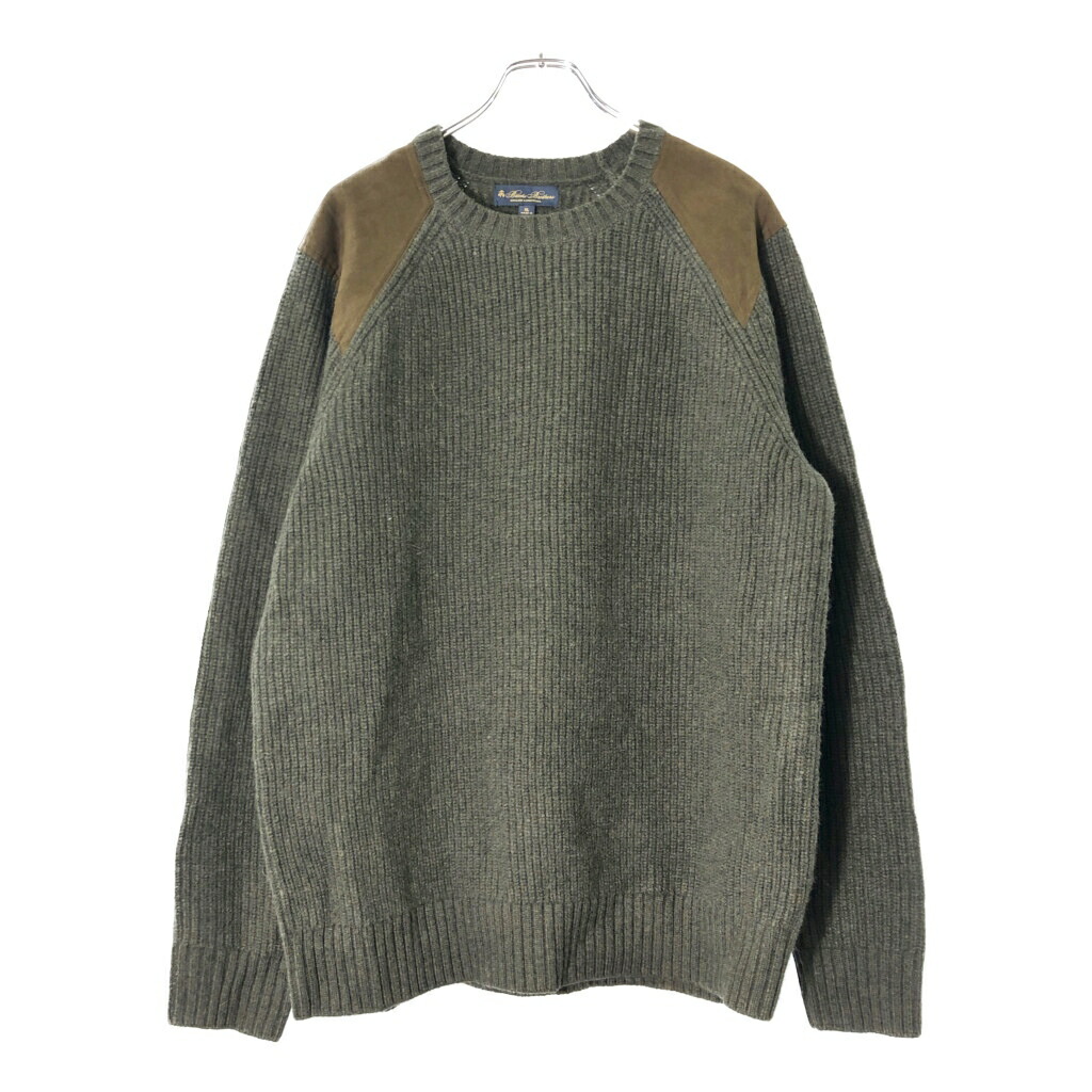 Brooks Brothers ブルックスブラザーズ ウールニットセーター オリーブ(メンズ XL)中古 古着 V8775