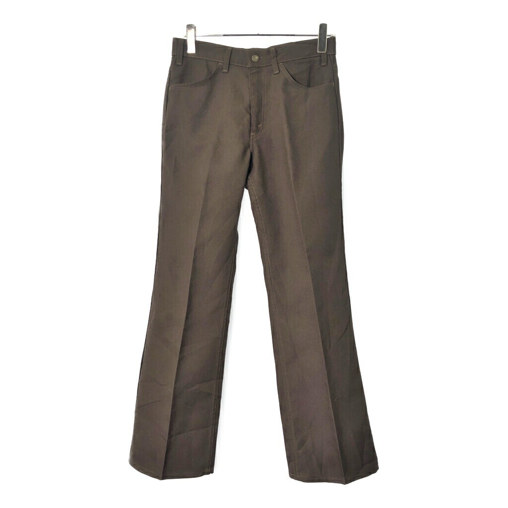 80年代 Levi's リーバイス STA-PREST スタプレスト スラックスパンツ ブラウン(メンズ W31 L30)中古 古着 V8781