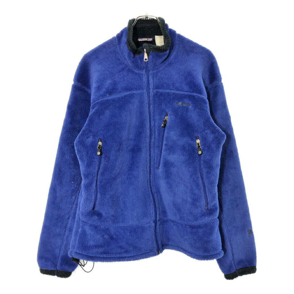 00年代 USA製 patagonia パタゴニア レギュレーター R4 フリースジャケット アウトドア ブルー(メンズ M)中古 古着 V9006