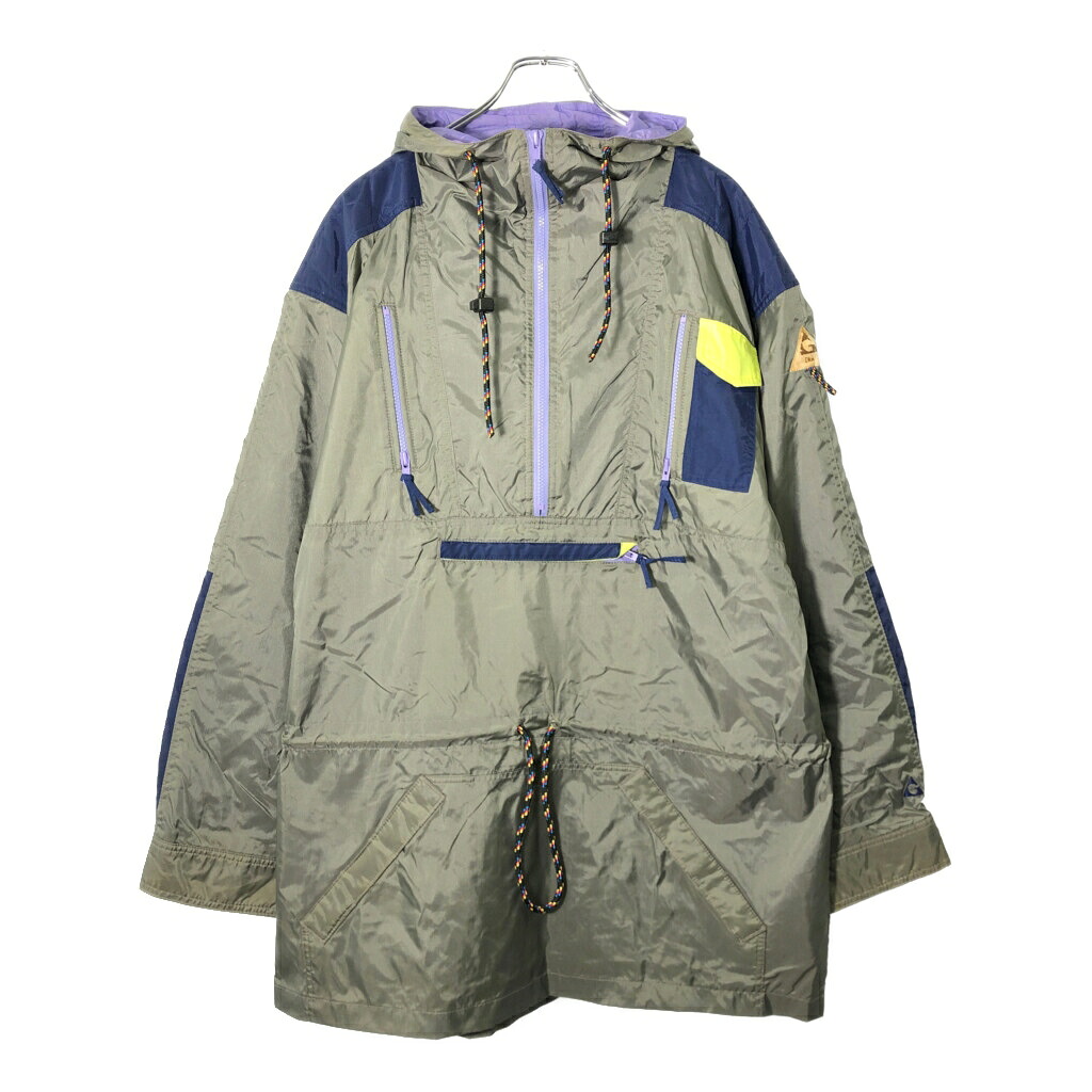 90年代 GERRY ジェリー アノラックパーカー アウトドア グレー(メンズ L)中古 古着 V9014|YAMAHISA USEDCLOTHINGSHOP